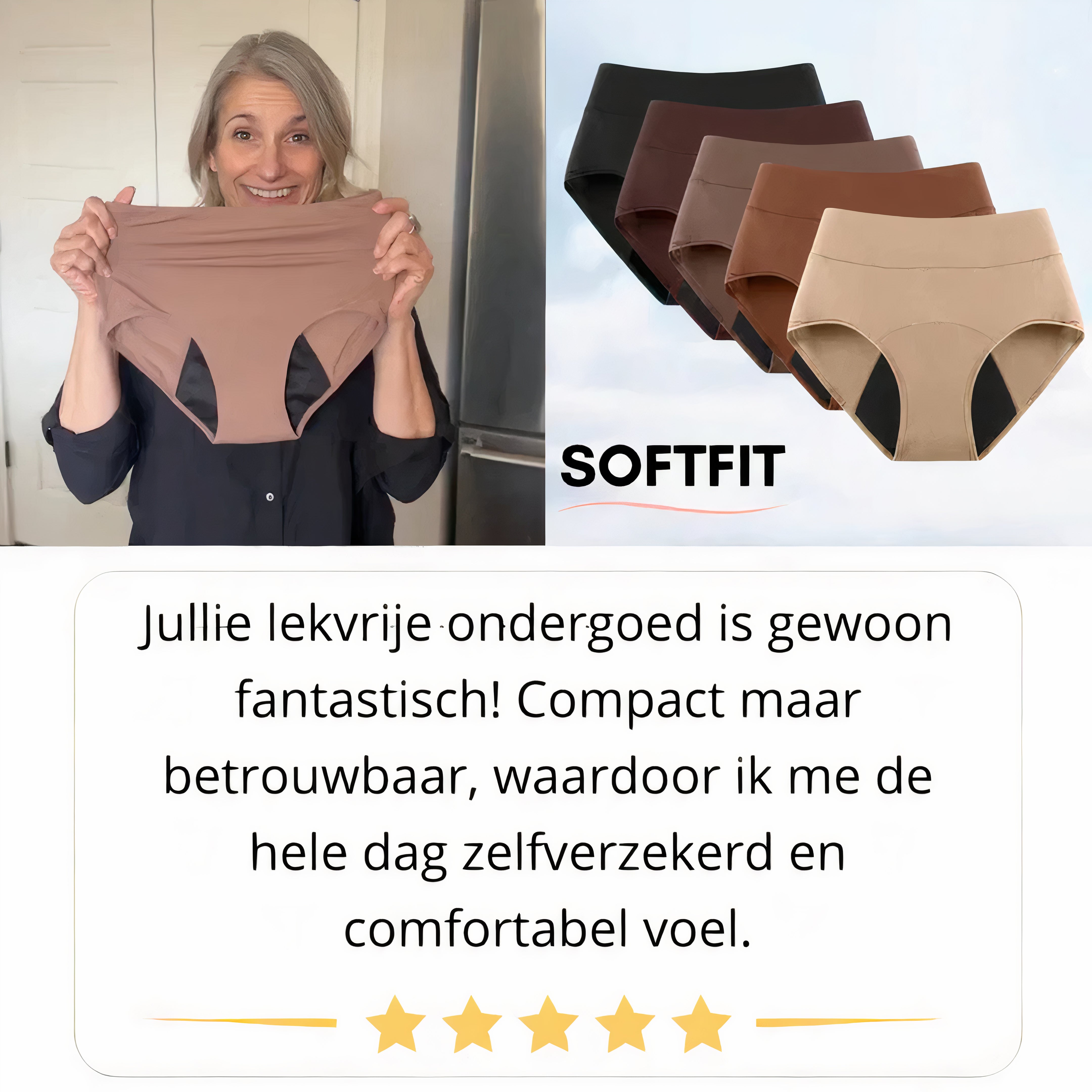 Comfort Plus Lekvrij Ondergoed (5+5 GRATIS) Rood