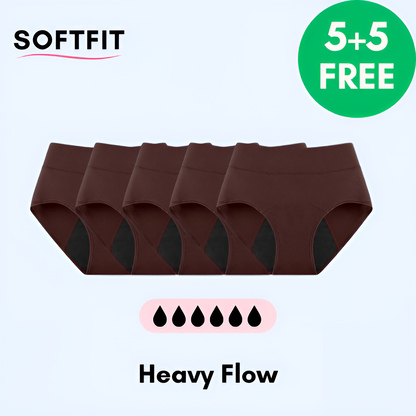 SoftFit | Läckagesäkra Underkläder (5+5 Gratis) Svart