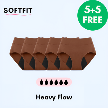 SoftFit | Läckagesäkra Underkläder (5+5 Gratis) Svart