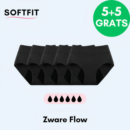 Comfort Plus Lekvrij Ondergoed (5+5 GRATIS) Zwart